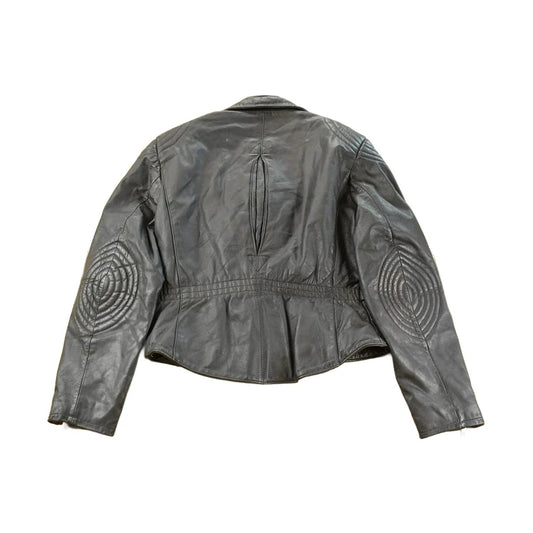 Vintage 1980s Berman's The Leather Experts Biker Leather Jacket Women's Small from propervintagecanada