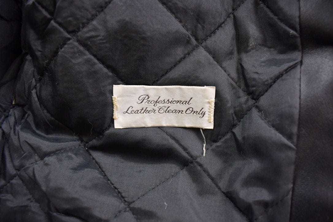 Vintage 1980s Berman's The Leather Experts Leather Jacket Size 14 from propervintagecanada