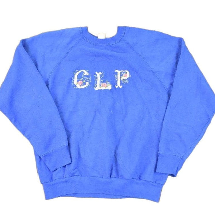 Vintage 1980s Better Basics CLP Embroidered Letters Crewneck Sweatshirt Men's M from propervintagecanada