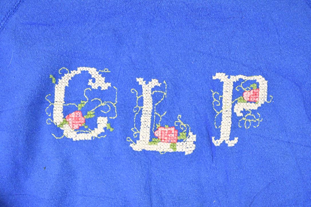 Vintage 1980s Better Basics CLP Embroidered Letters Crewneck Sweatshirt Men's M from propervintagecanada