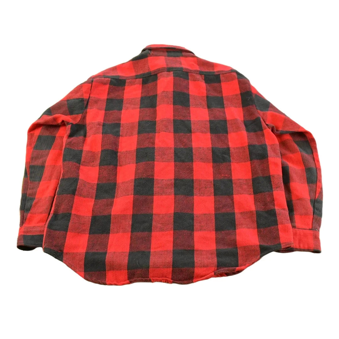 Vintage 1980s Big Mac JC Penney Buffalo Plaid Button Up Shirt Men's L from propervintagecanada