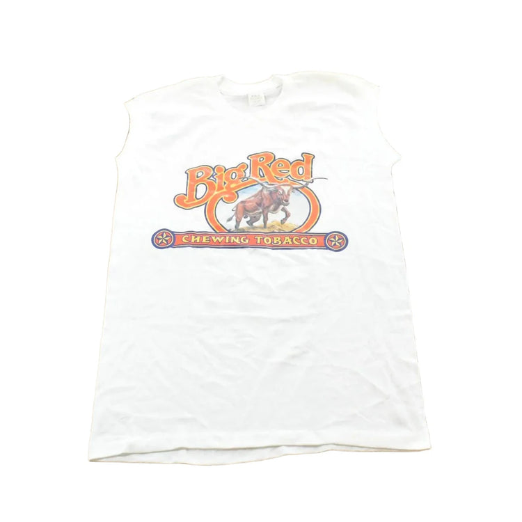 Vintage 1980s Big Red Chewing Tobacco Tank Top T Shirt Mens S from propervintagecanada