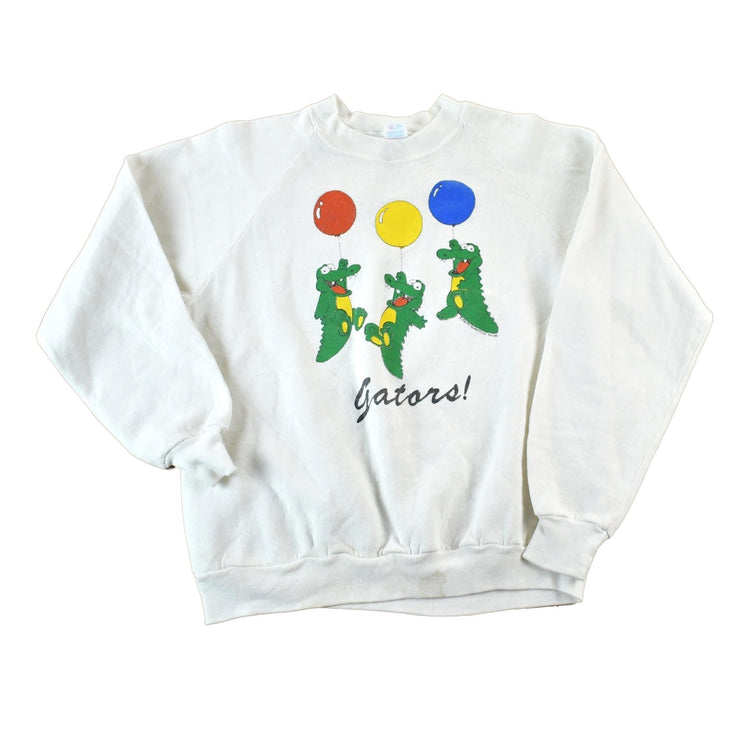 Vintage 1980s Birthdays Gators Souvenir Crewneck Sweatshirt Men's Large from propervintagecanada
