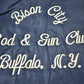Vintage 1980s Bison City Rod & Gun Club Buffalo NY Satin Jacket Men's 2XL from propervintagecanada