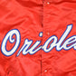 Vintage 1980s BK JB Baltimore Orioles Satin Snap Button MLB Baseball Jacket Men's XL from propervintagecanada
