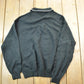Vintage 1980s Black 3 Button Striped Pocket Collared Shirt Men's Small from propervintagecanada