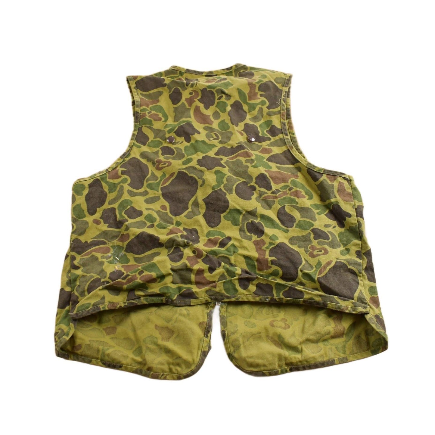 Vintage 1980s Black Sheep Duck Camo Hunting Vest Men's Medium from propervintagecanada
