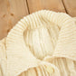 Vintage 1980s Blank 100% Wool Cable Knit Cardigan Sweater Men's Large from propervintagecanada