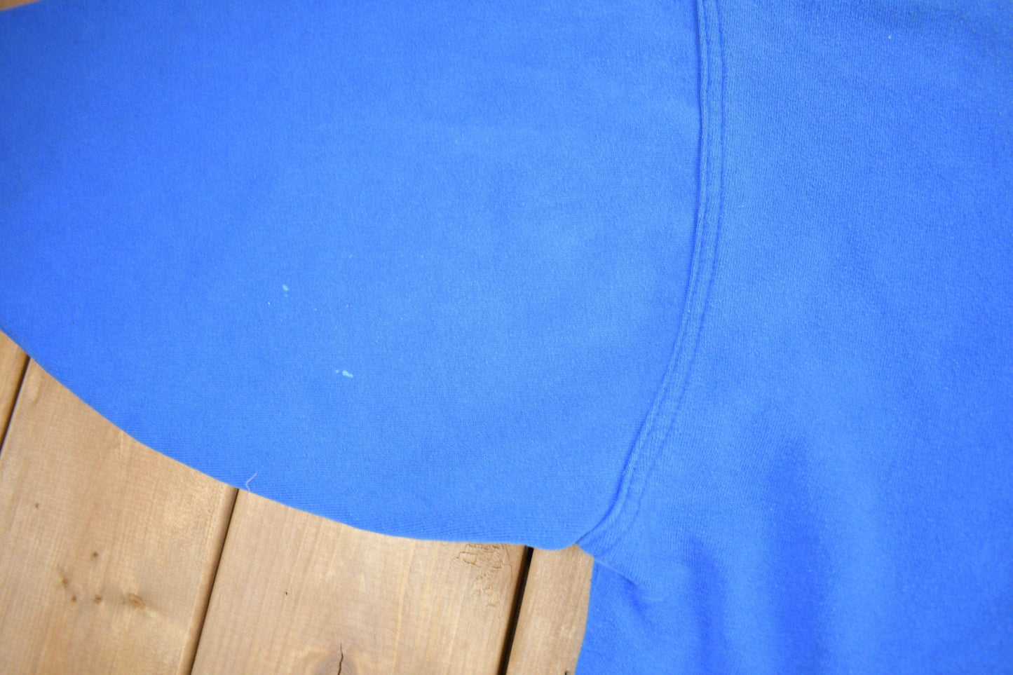 Vintage 1980s Blank Blue Crewneck Sweatshirt Men's Large from propervintagecanada