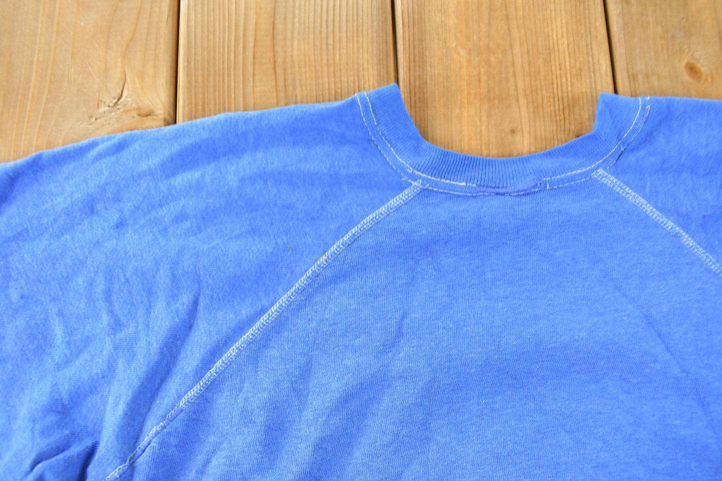 Vintage 1980s Blank Boxy Short Sleeve Crewneck Sweatshirt Men's XS from propervintagecanada