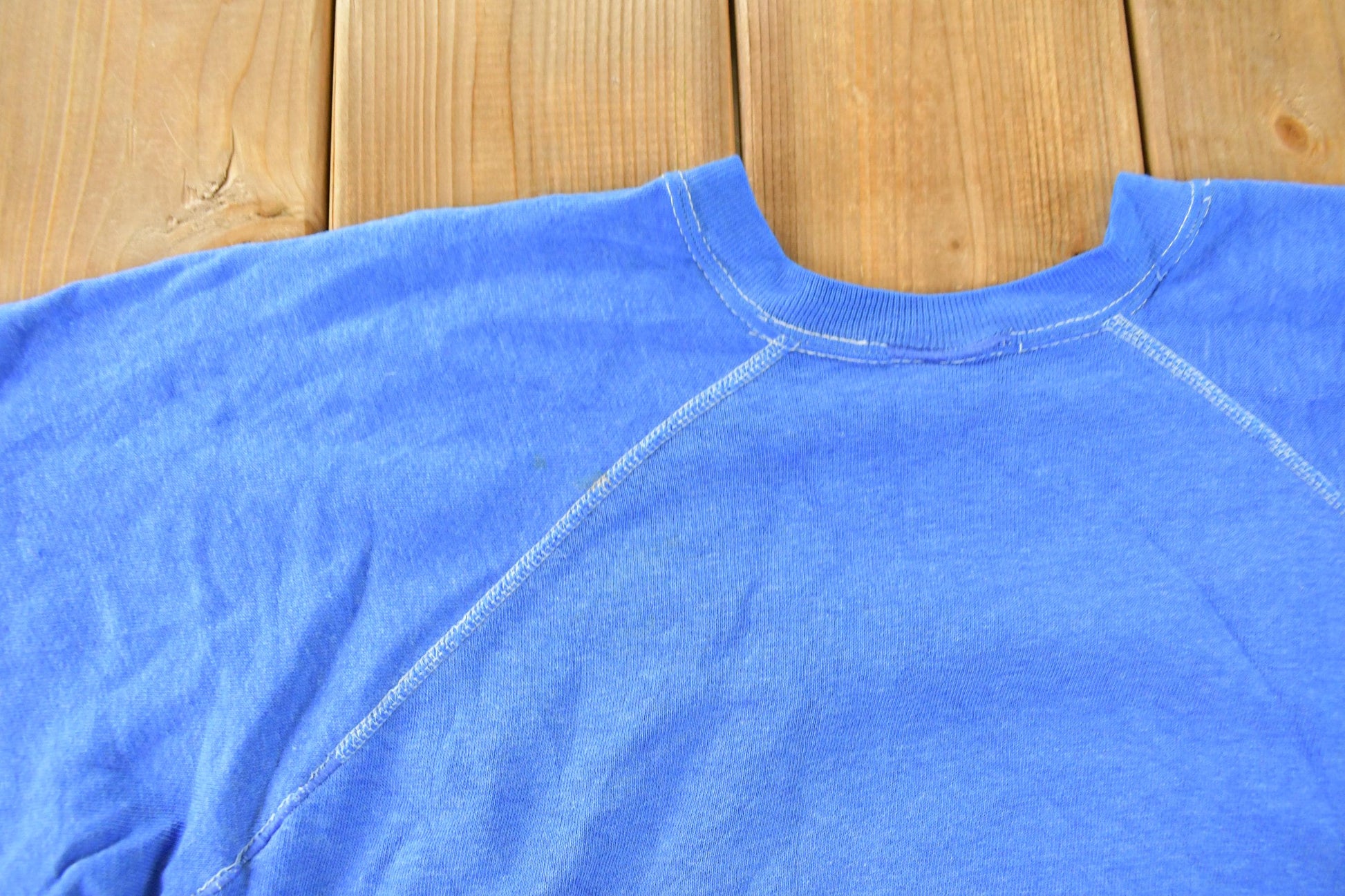 Vintage 1980s Blank Boxy Short Sleeve Crewneck Sweatshirt Men's XS from propervintagecanada