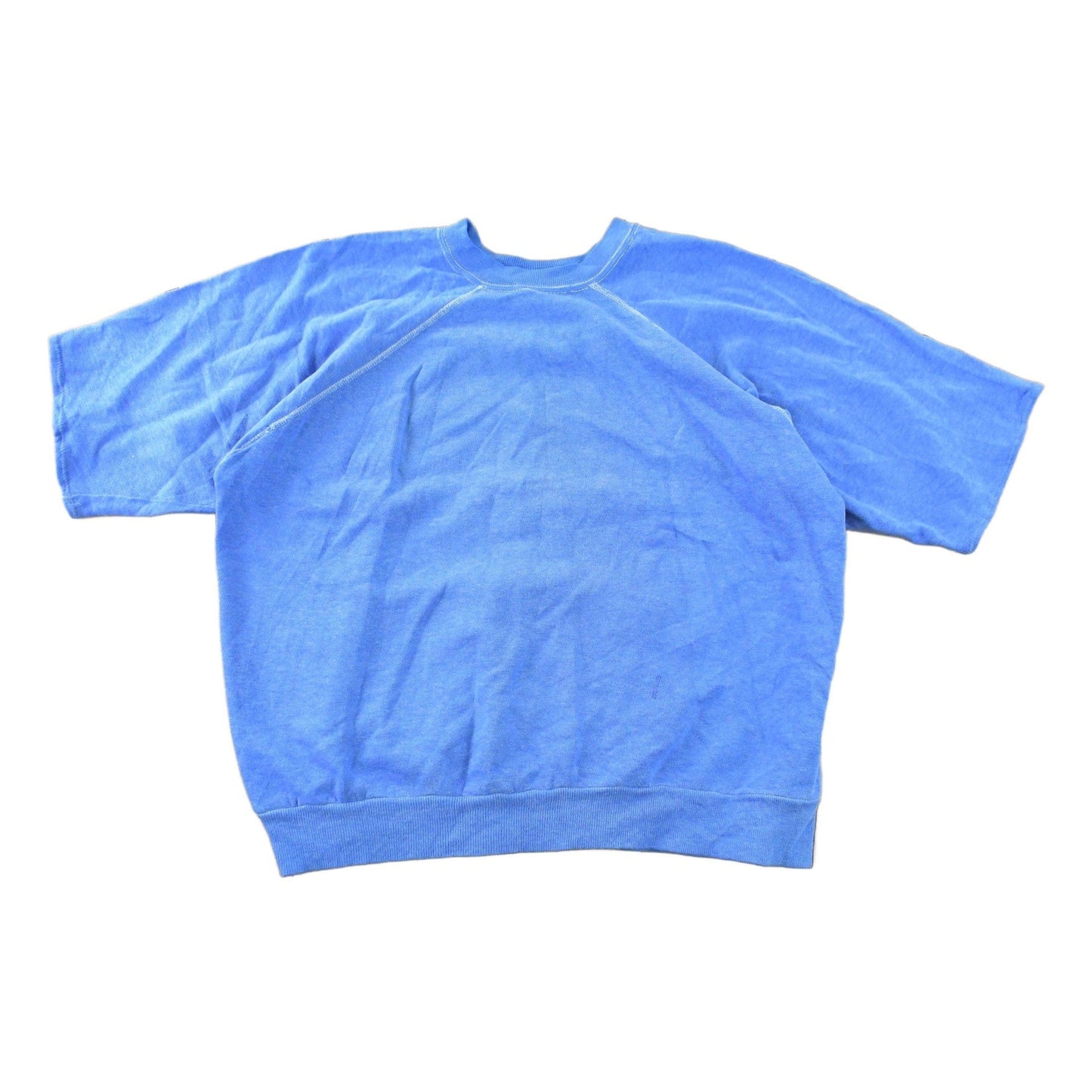 Vintage 1980s Blank Boxy Short Sleeve Crewneck Sweatshirt Men's XS from propervintagecanada