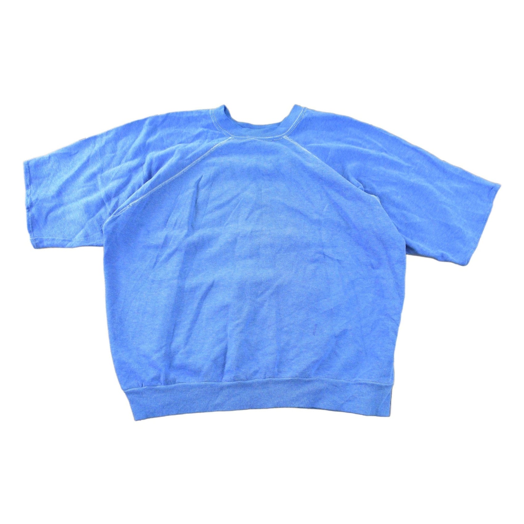 Vintage 1980s Blank Boxy Short Sleeve Crewneck Sweatshirt Men's XS from propervintagecanada