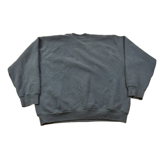 Vintage 1980s Blank Raglan Crewneck Sweatshirt Men's Large from propervintagecanada