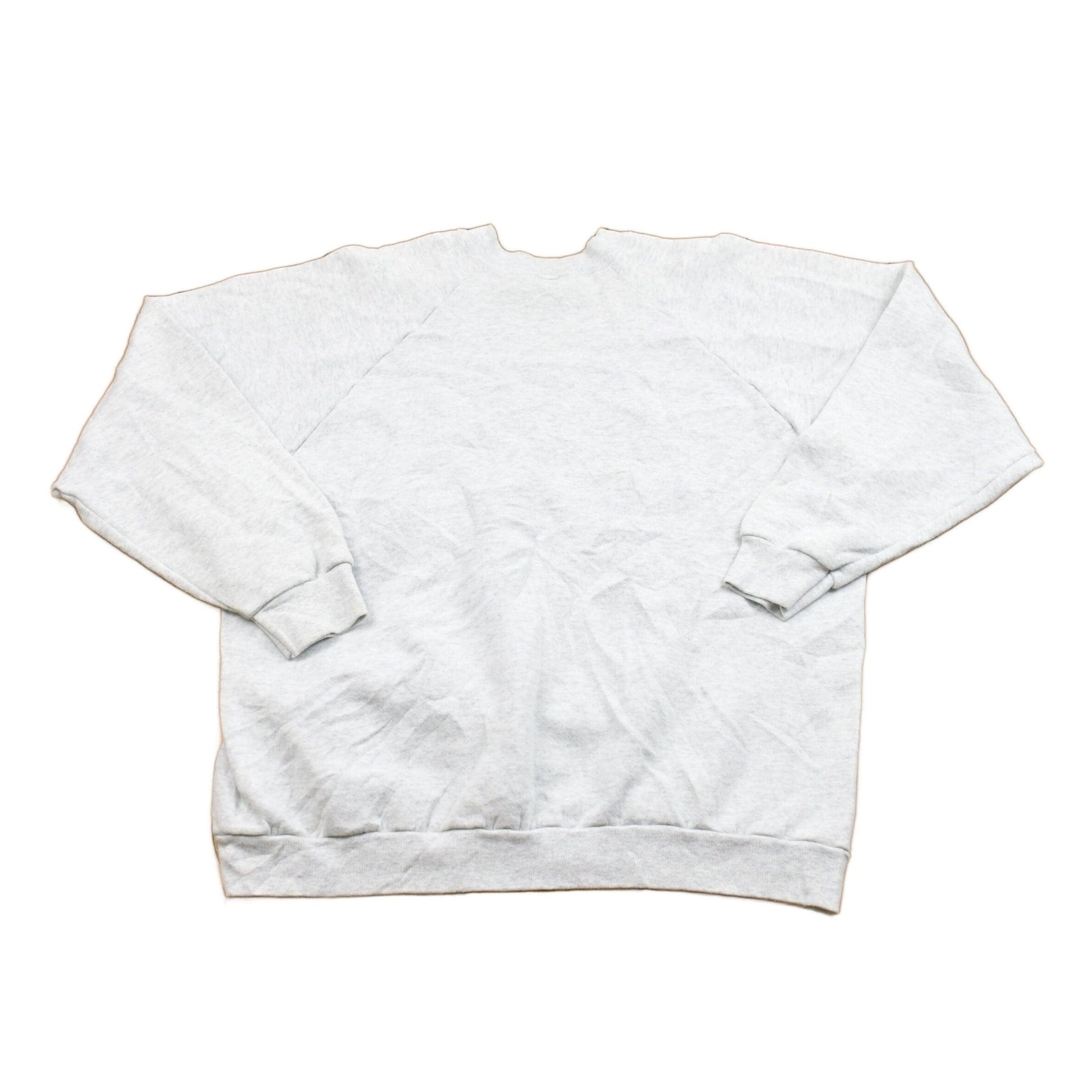 Vintage 1980s Blank Raglan Crewneck Sweatshirt Men's Large from propervintagecanada