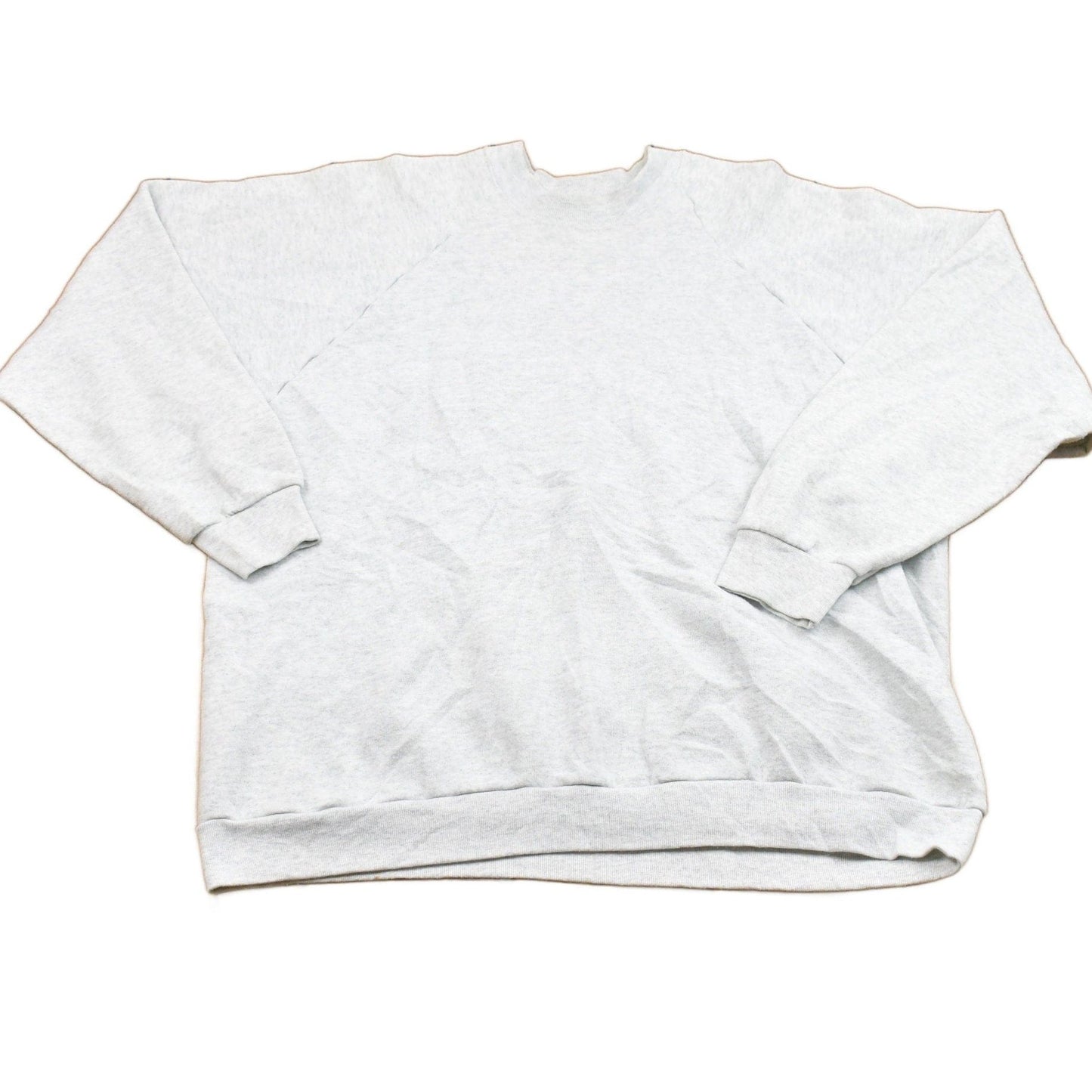 Vintage 1980s Blank Raglan Crewneck Sweatshirt Men's Large from propervintagecanada