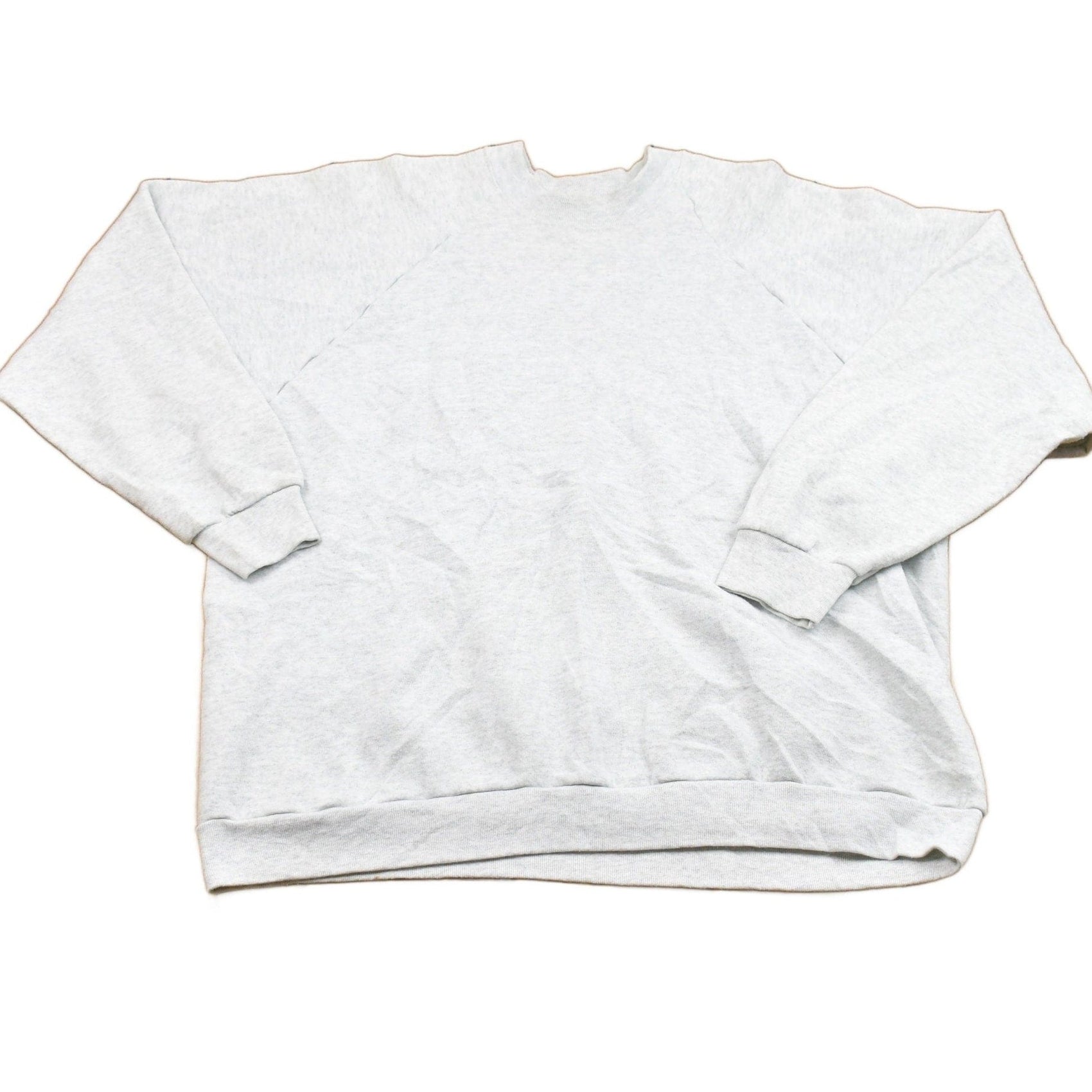 Vintage 1980s Blank Raglan Crewneck Sweatshirt Men's Large from propervintagecanada