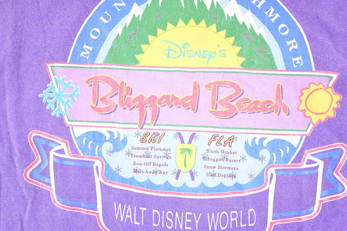 Vintage 1980s Blizzard Beach Disney T-Shirt Men's XL from propervintagecanada