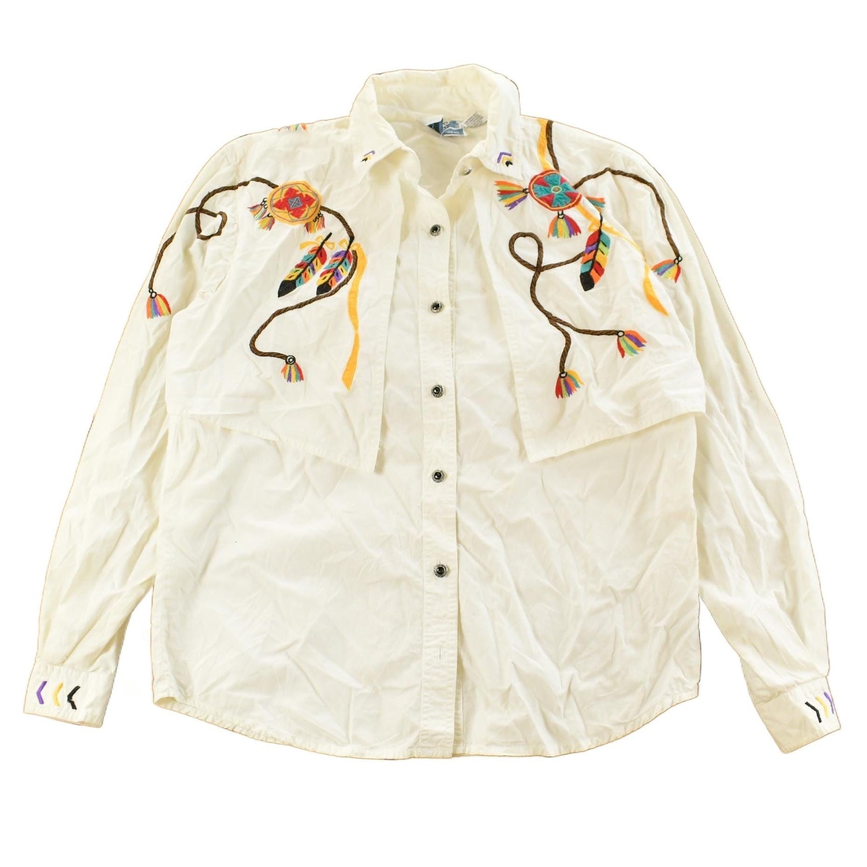 Vintage 1980s Blue Canyon Western Wear Rancher Button Up Shirt Women's Small from propervintagecanada