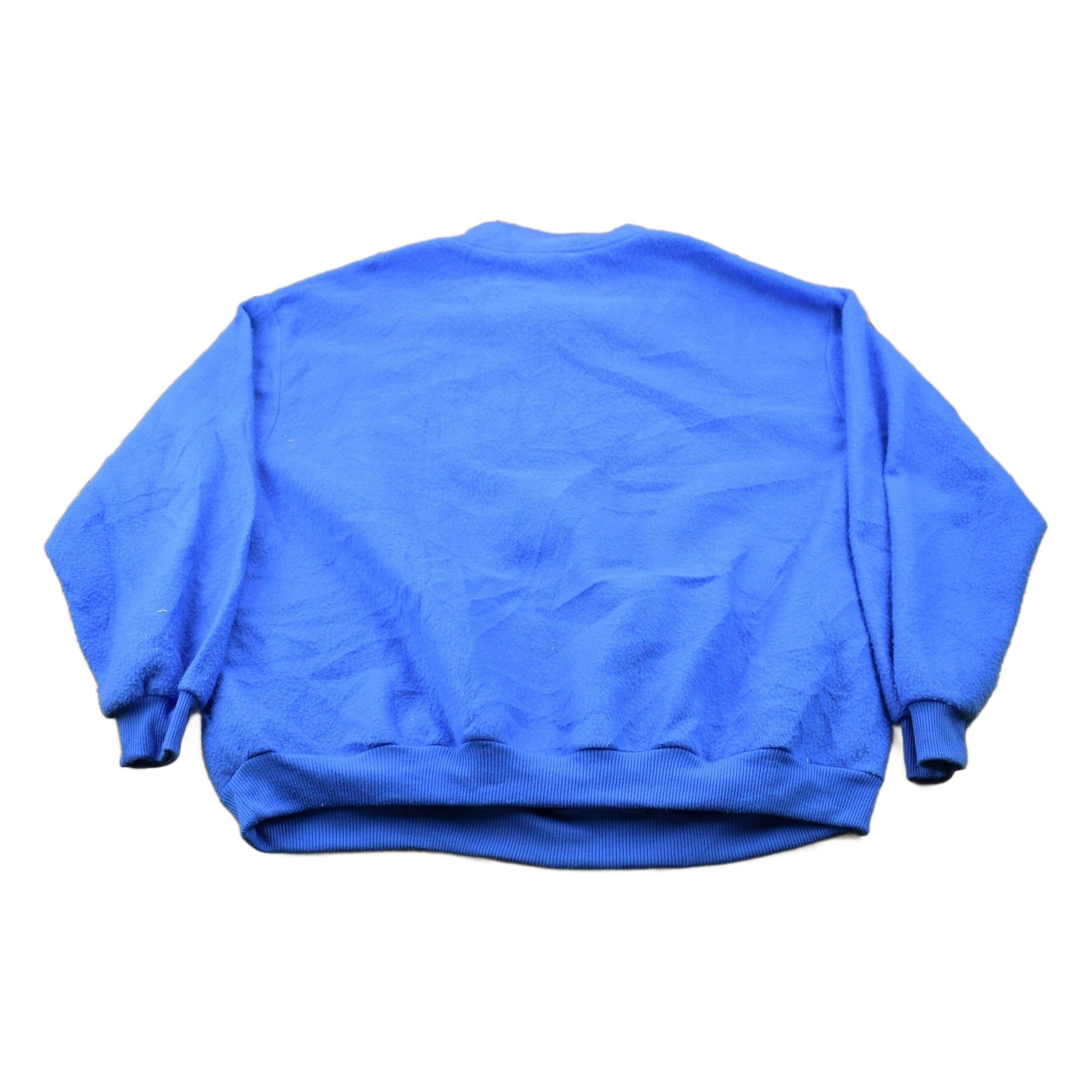 Vintage 1980s blue Quarter Zip Fleece Sweater Men's 3XL from propervintagecanada