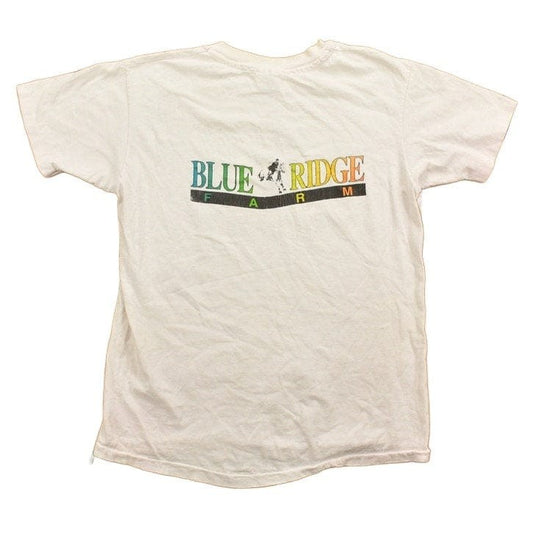 Vintage 1980s Blue Ridge Farm Theme Graphic T-Shirt Men's S from propervintagecanada