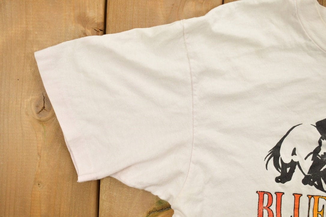 Vintage 1980s Blue Ridge Farm Theme Graphic T-Shirt Men's S from propervintagecanada