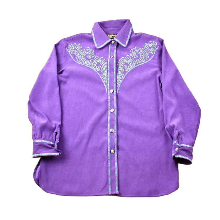 Vintage 1980s Bob Mackie Western Style Button Up Shirt Women's S from propervintagecanada