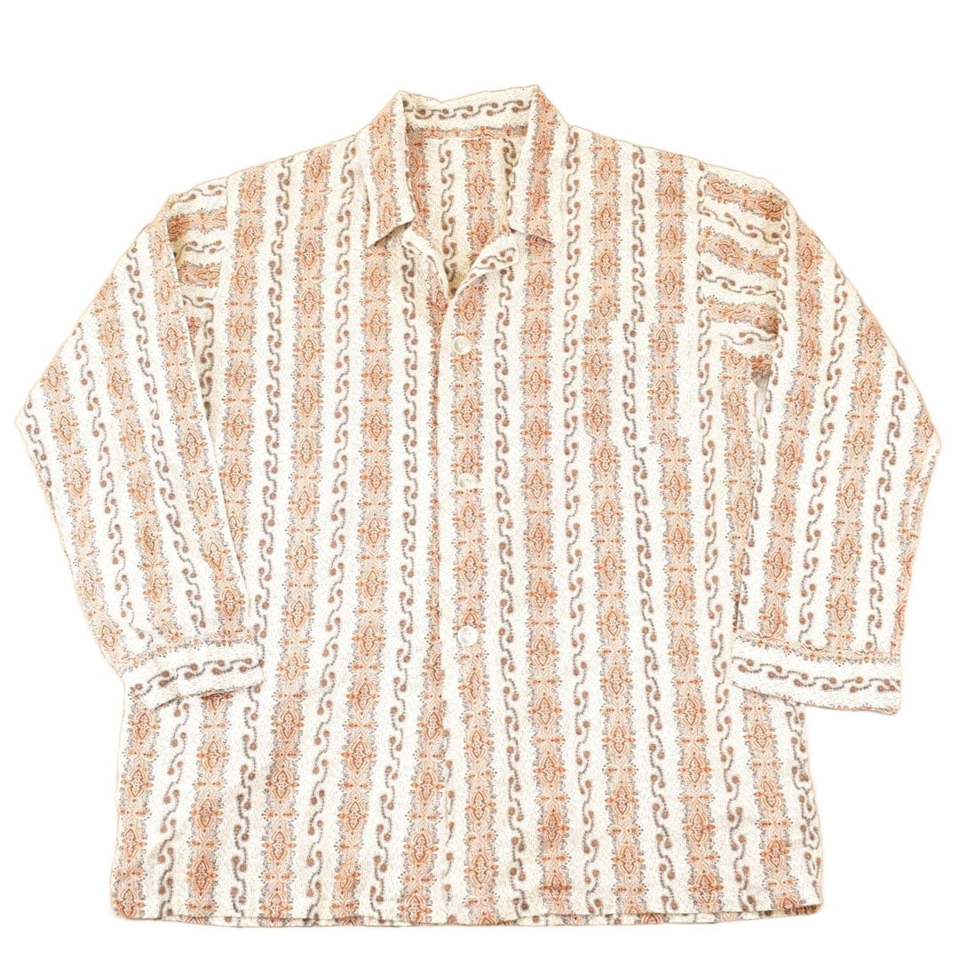 Vintage 1980s Boho Hippie Button Up Shirt Men's L from propervintagecanada