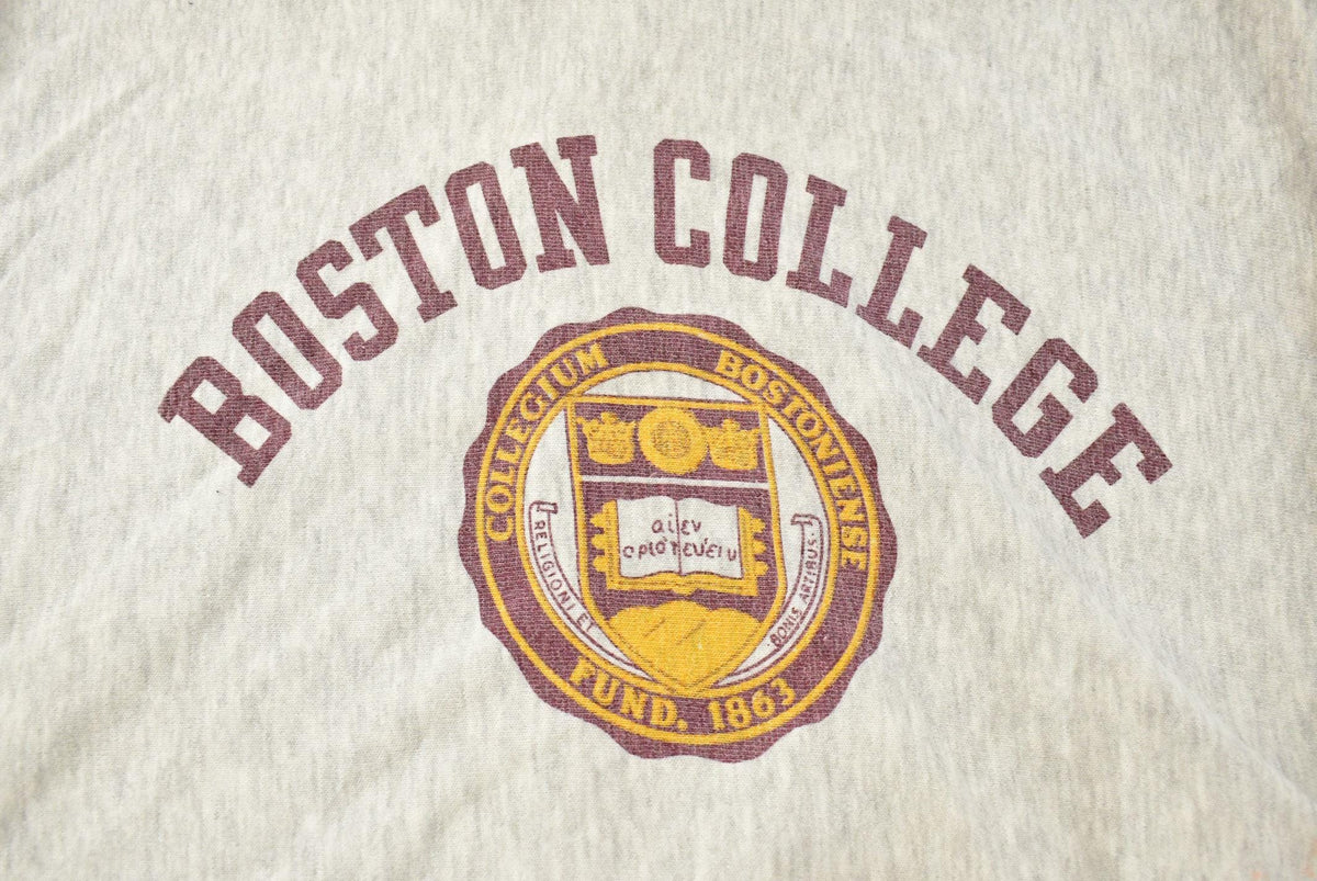 Vintage 1980s Boston College Champion Hoodie Men's XL from propervintagecanada