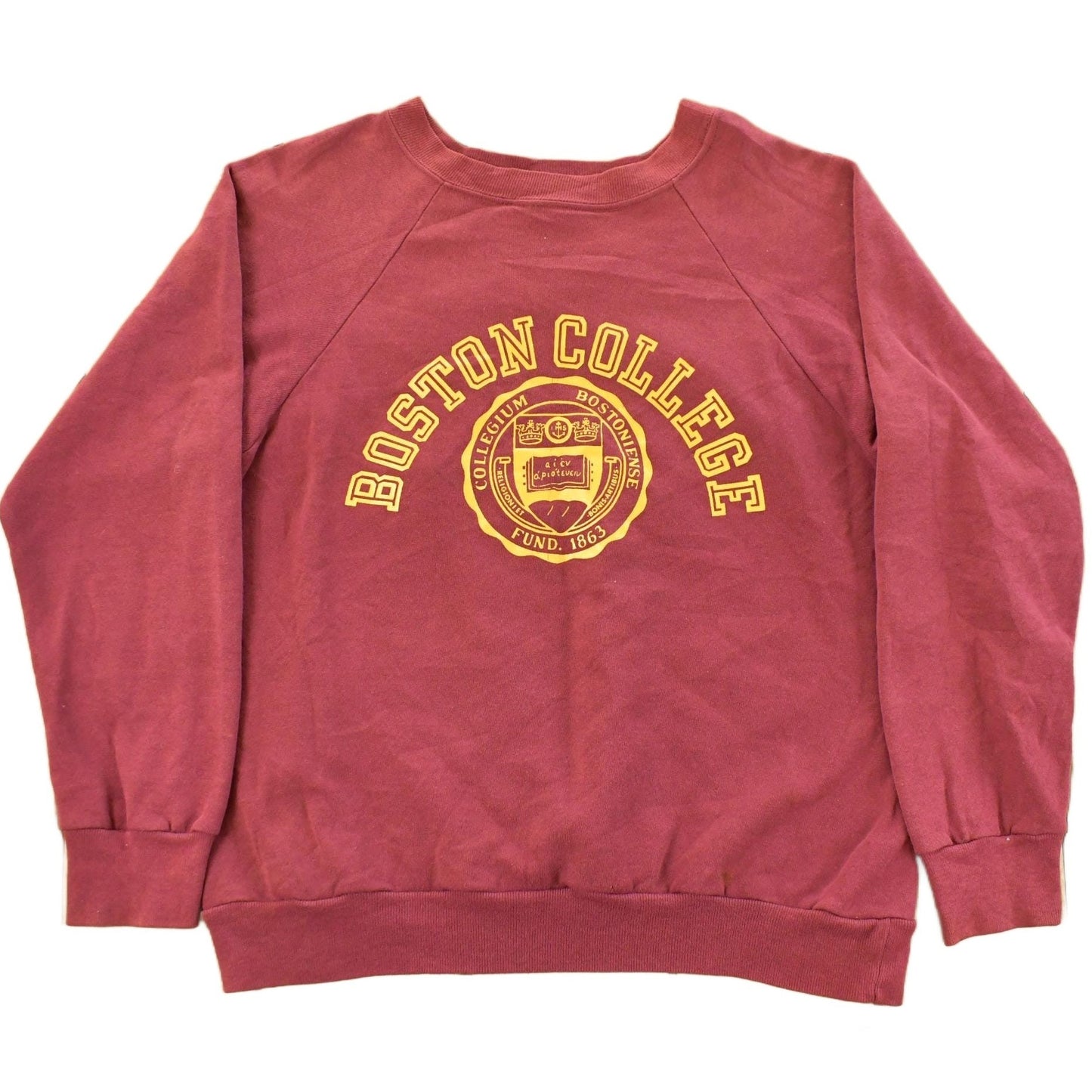 Vintage 1980s Boston College Champion Reverse Weave Crewneck Sweatshirt Men's Medium from propervintagecanada