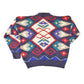 Vintage 1980s Boston Traders Abstract Wool Knit Crewneck Sweater Men's L from propervintagecanada