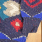 Vintage 1980s Boston Traders Abstract Wool Knit Crewneck Sweater Men's L from propervintagecanada