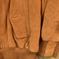 Vintage 1980s Boston Traders Suede Leather Bomber Jacket Men's XL from propervintagecanada