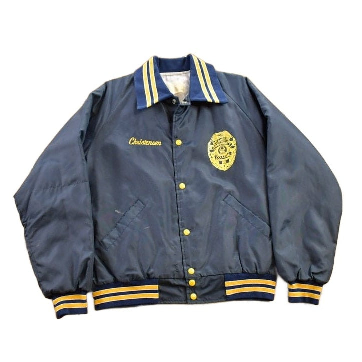 Vintage 1980s Brainerd Community College Bomber Jacket Men's Large from propervintagecanada