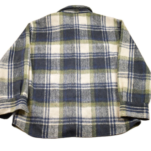 Vintage 1980s Brewster Plaid Button Up Board Shirt Men's Large from propervintagecanada