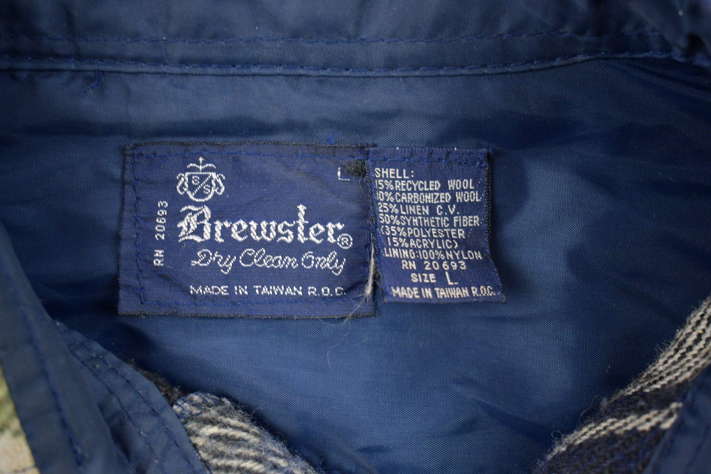 Vintage 1980s Brewster Plaid Button Up Board Shirt Men's Large from propervintagecanada