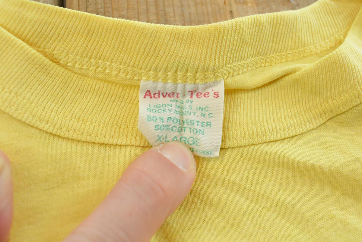 Vintage 1980s Brick Shirt House Funny Cartoon T-Shirt Mens L from propervintagecanada