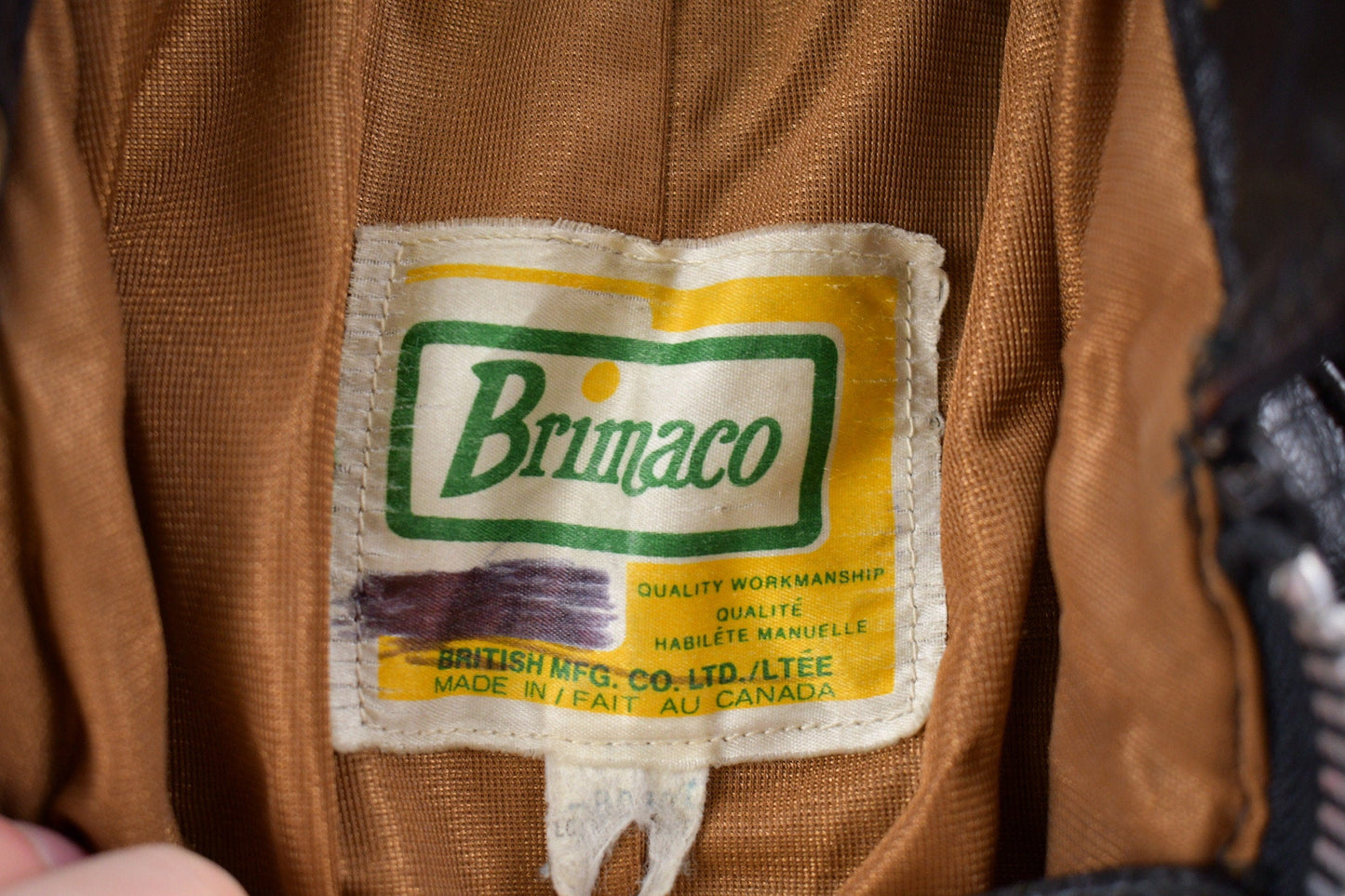 Vintage 1980s Brimaco Leather Cafe Racer Jacket Men's XS from propervintagecanada