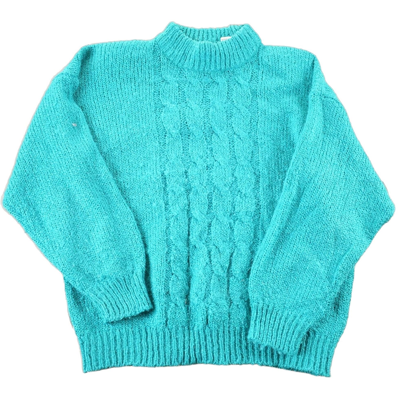 Vintage 1980s Bristol Court Cable Knit Crewneck Sweater Womens M-L from propervintagecanada
