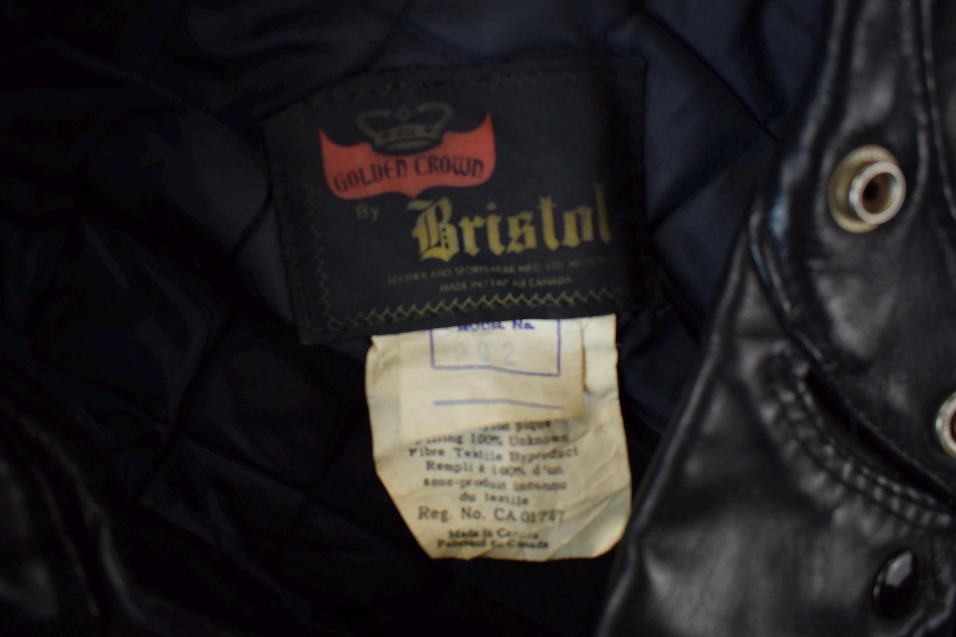 Vintage 1980s Bristol Leather Café Racer Jacket Men's Small from propervintagecanada