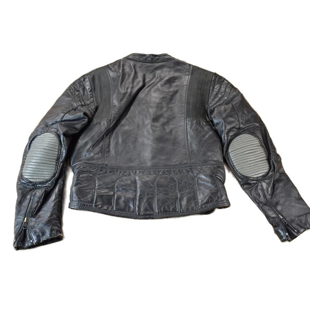 Vintage 1980s Bristol Leather Café Racer Jacket Men's Small from propervintagecanada