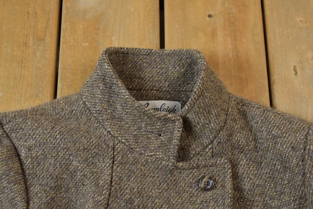 Vintage 1980s Bromleigh 100% Pure Wool Midi Long Coat from propervintagecanada