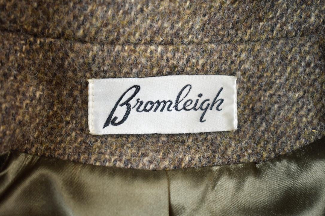 Vintage 1980s Bromleigh 100% Pure Wool Midi Long Coat from propervintagecanada