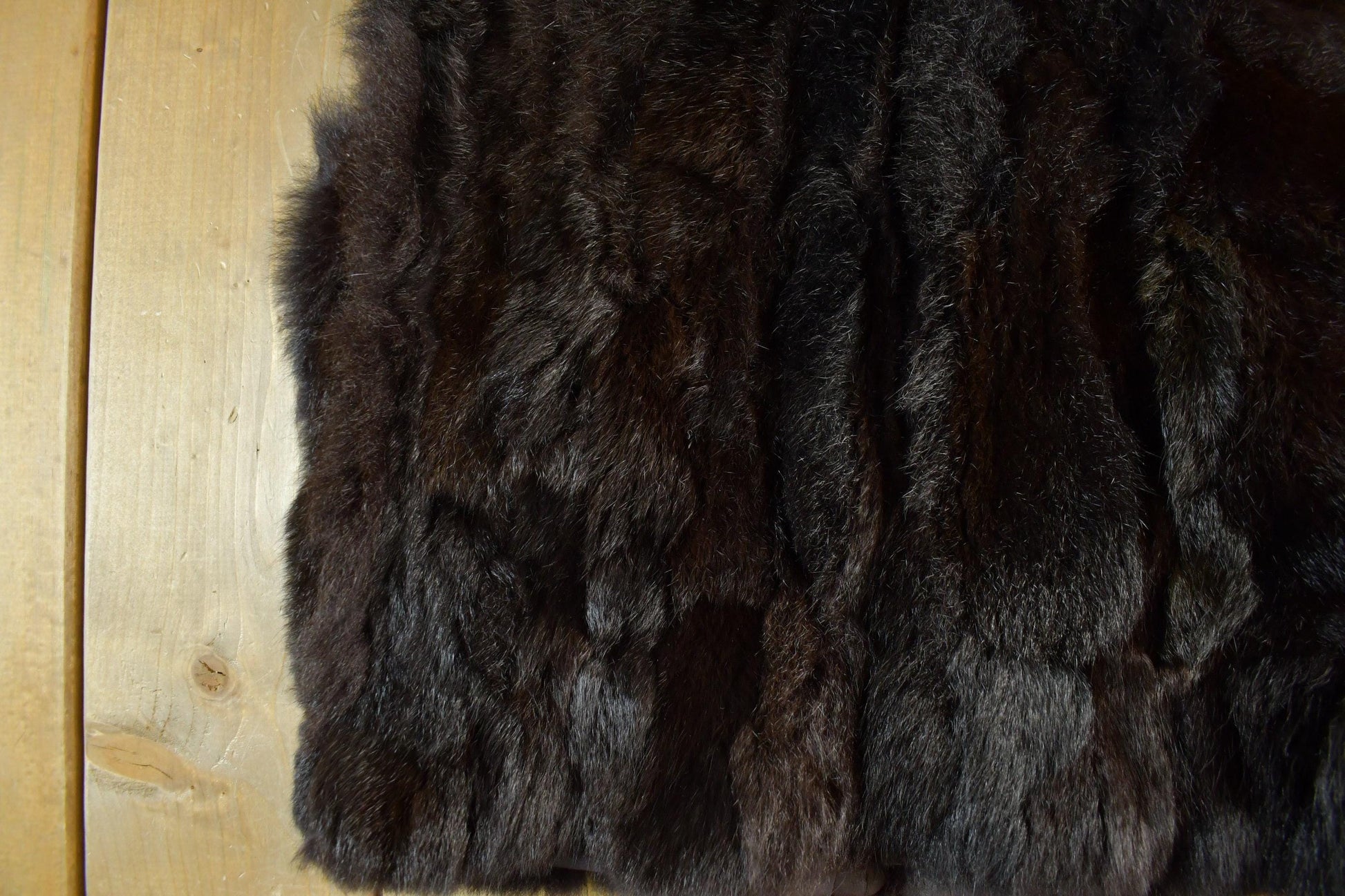Vintage 1980s Brown Fur Zip Up Vest Jacket Women's Small from propervintagecanada