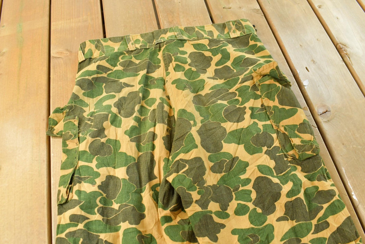 Vintage 1980s Bullseye Bill Duck Camouflage Hunting Pants Men's 34 x 29 from propervintagecanada