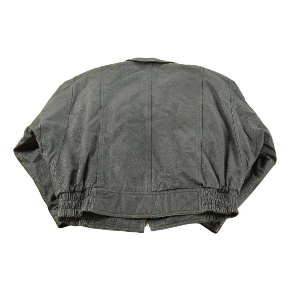 Vintage 1980s Byrnes & Baker Thinsulate Leather Bomber Jacket Women's L / Made in Korea / Outerwear / 80s Streetwear from propervintagecanada