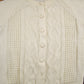 Vintage 1980s Cable Knit Acrylic Cardigan Sweater Men's Small from propervintagecanada