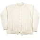 Vintage 1980s Cable Knit Acrylic Cardigan Sweater Men's Small from propervintagecanada
