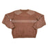 Vintage 1980s Cable Knit Leather Patch Crewneck Sweater Men&