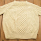 Vintage 1980s Cable Knitted Crewneck Sweater Men's XL from propervintagecanada